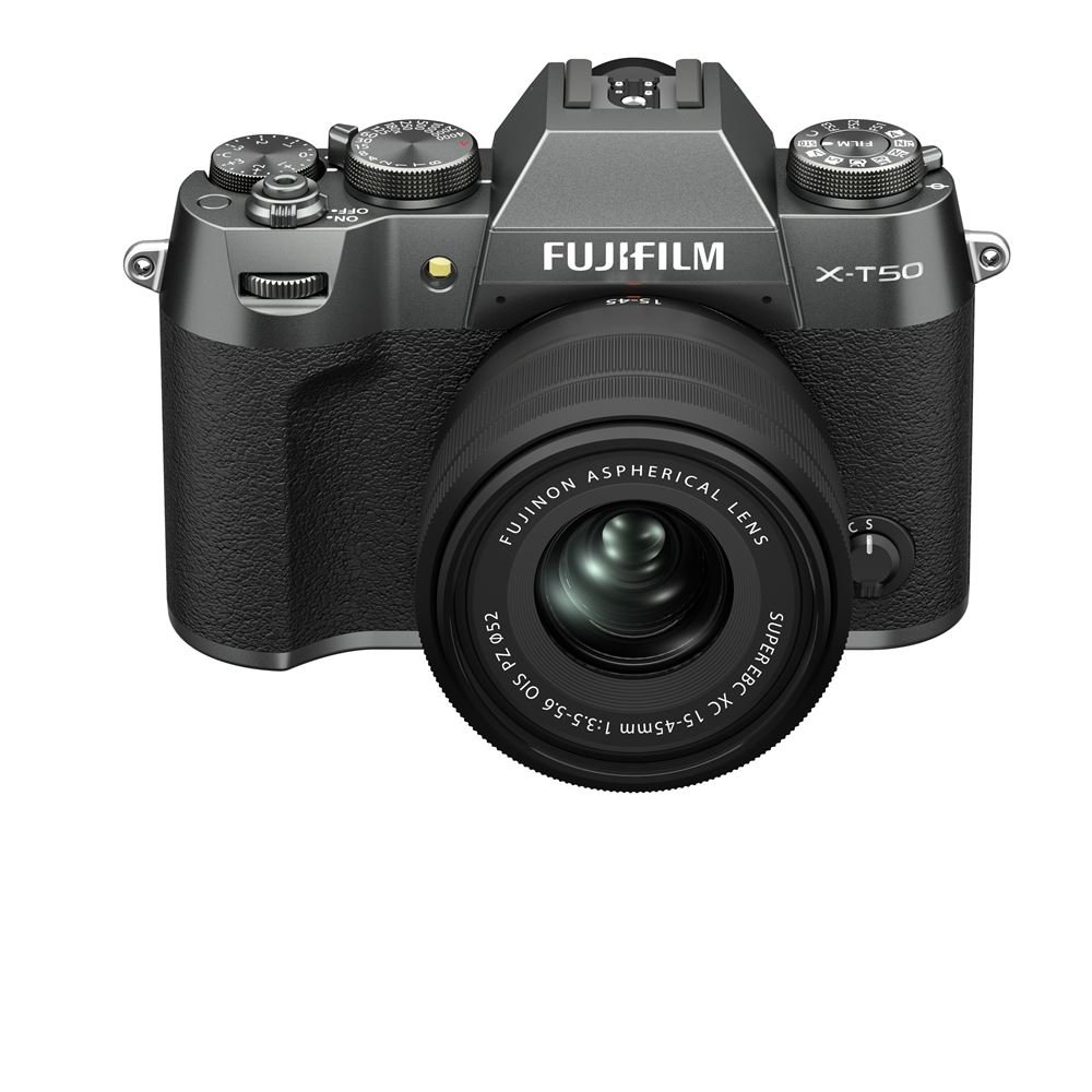Kit-Appareil-photo-hybride-Fujifilm-X-T50-Argent-anthracite-XC15-45mm.jpg Kit de cámara sin espejo Fujifilm X-T50 antracita plata + XC15-45mm - Imagen 1